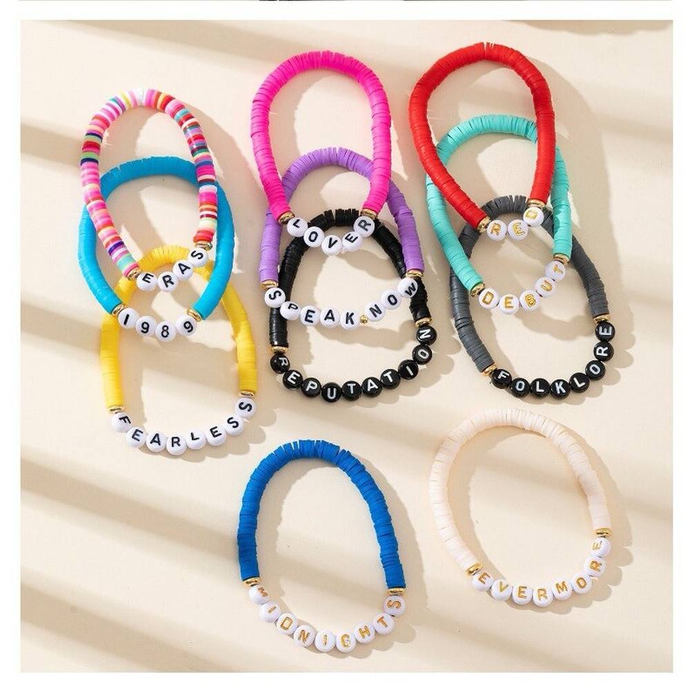 Zac's Alter Ego Taylor Swift - Set of 11 Assorted Colourful Album Armband - Mehrfarben